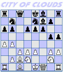 Alternative bughouse chess start position : City of clouds