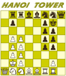 Alternative bughouse chess start position : Hanoi Tower
