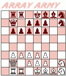 Alternative bughouse chess start position : Array Army (Alamar)