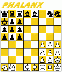 Alternative bughouse chess start position : Phalanx (Alamar)